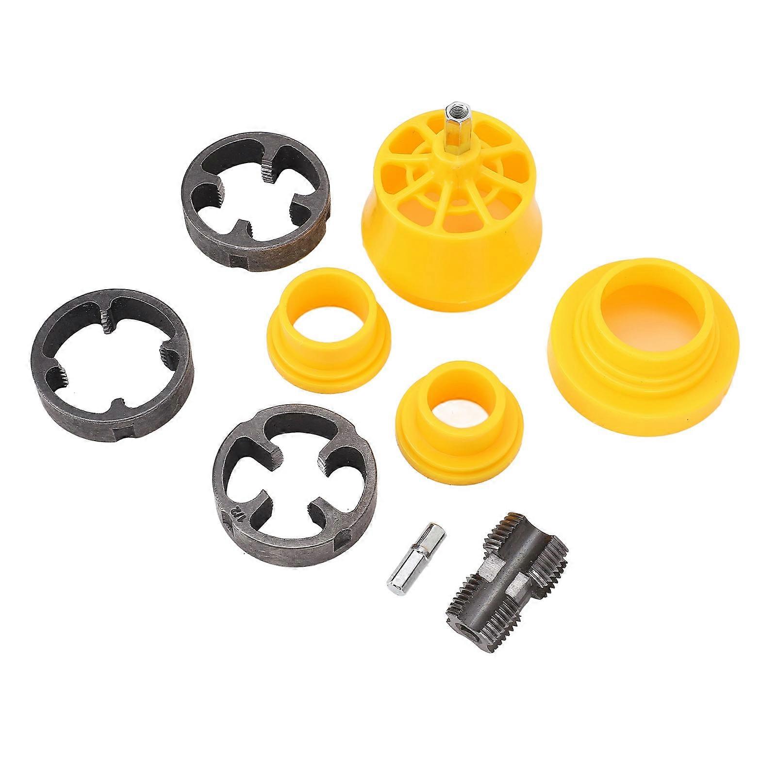 PVC Pipe Threader Kit 1/2, 3/4, 1 Inch Electric Drill Tool