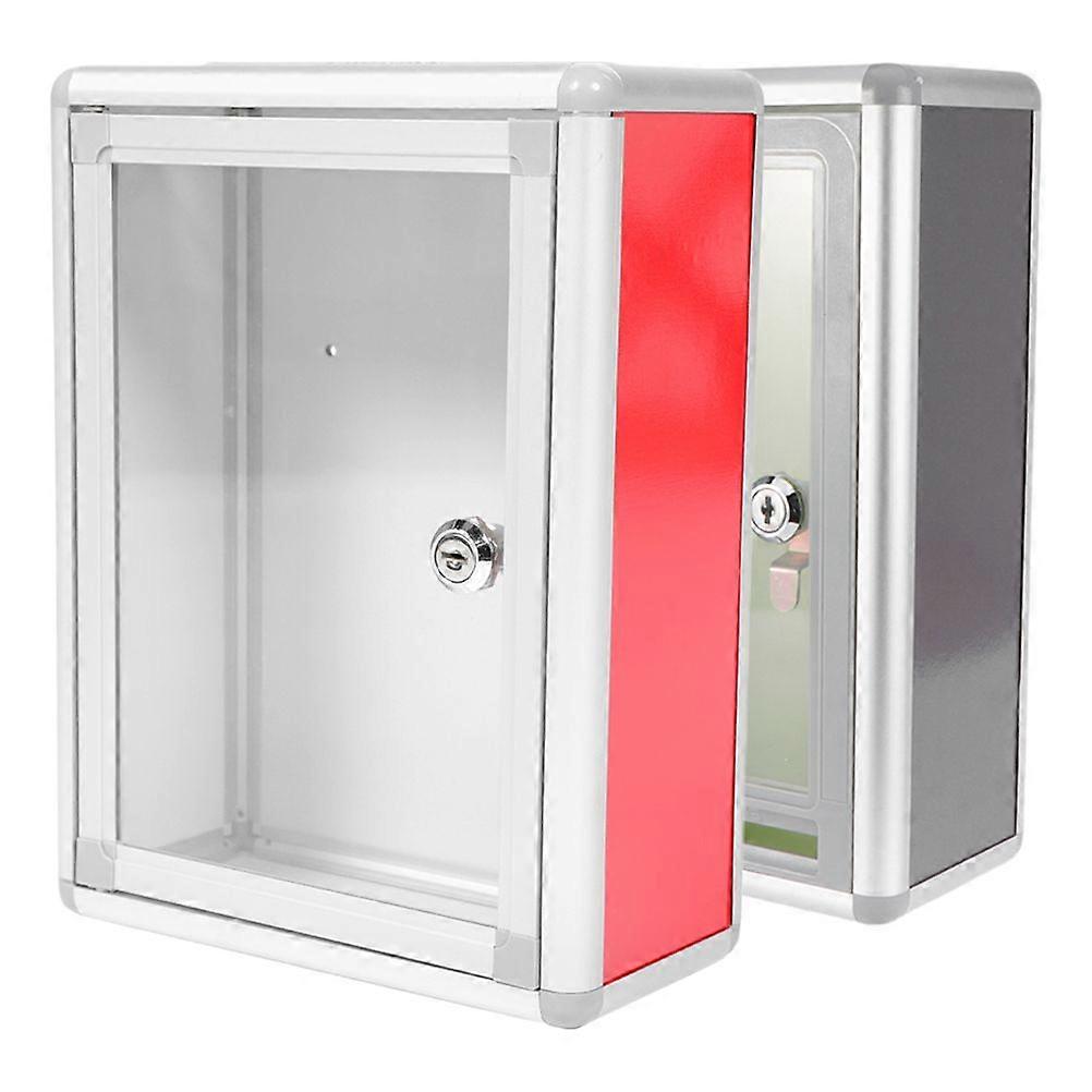 2pcs Wall Mount Locking Box Reusable Letter Storage Box Suggestion Box Letter Case