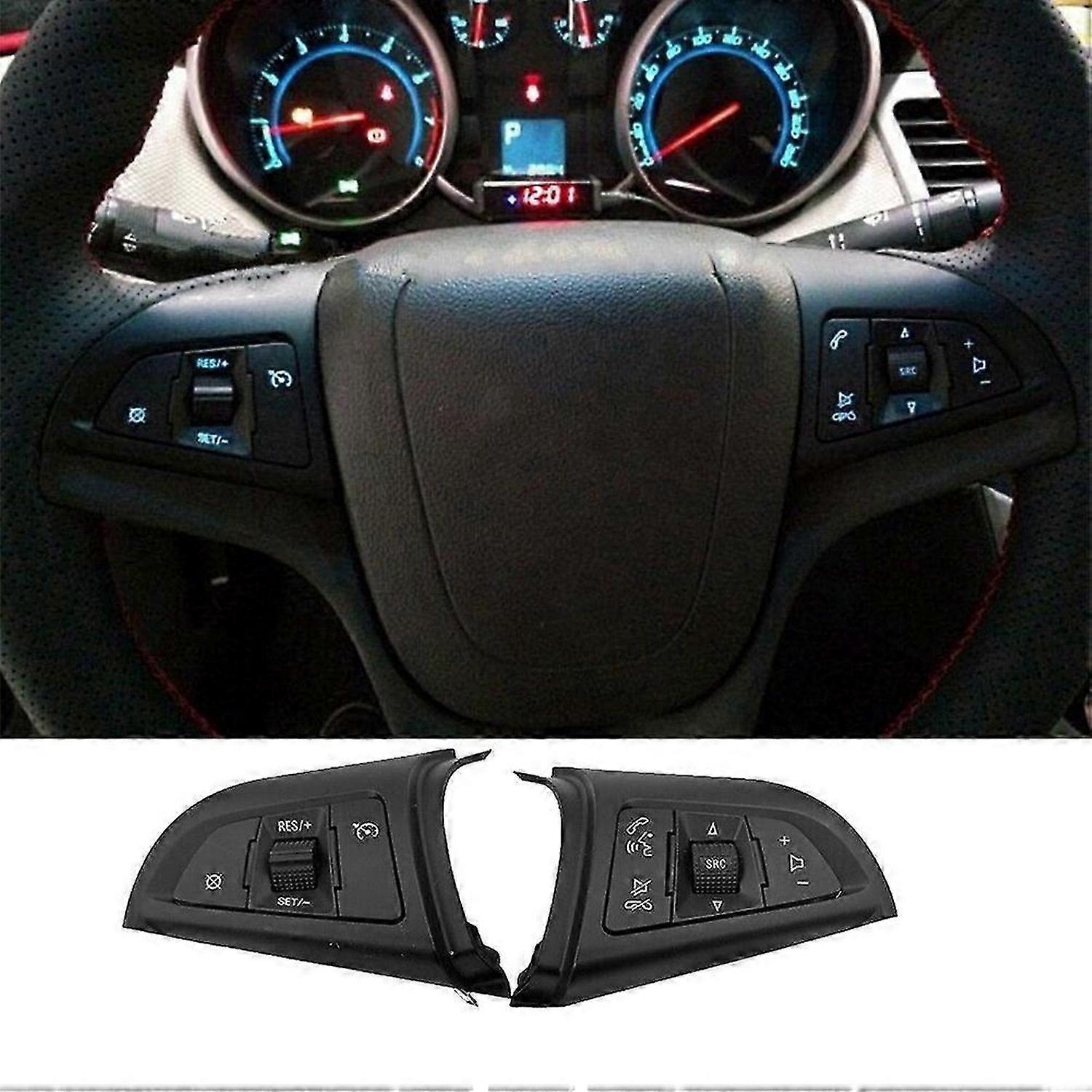 1 Pair 96892135 96892140 Car Multifunction Steering Wheel Button for 2009 -2014 Cruise Speed Control