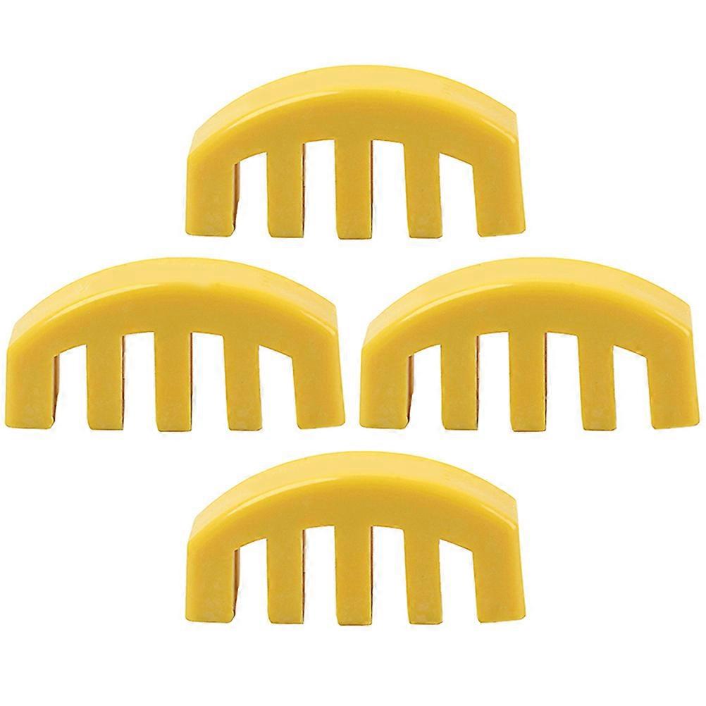 Violin Practice Rubber Mutes for Violin Use 8Pcs Yellow Set
