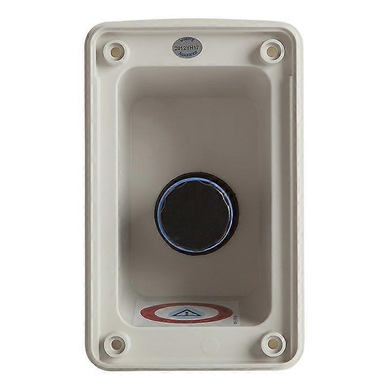 Infälld utloppslåda för valvatten