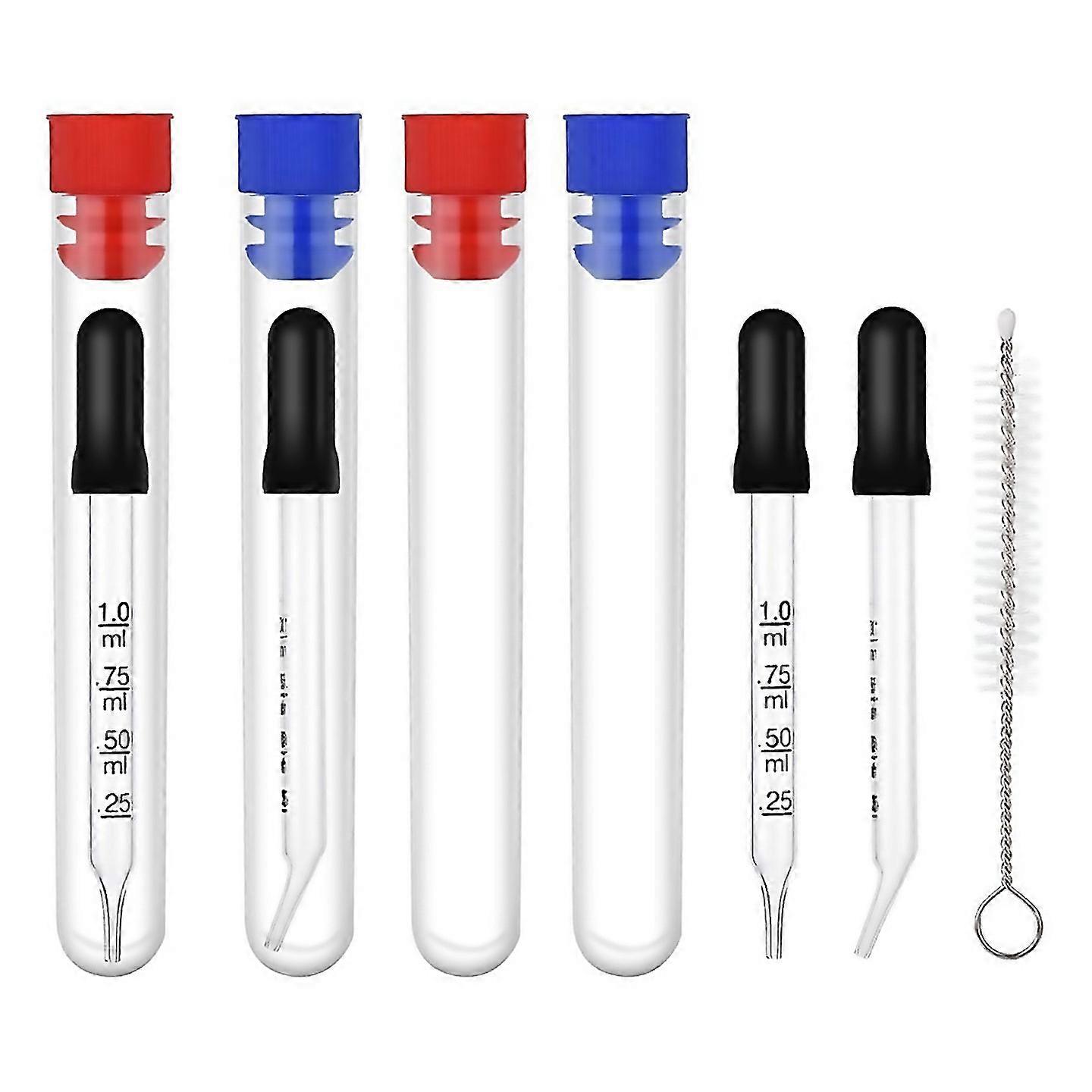 For 4pc 1ml Dropper With Measurements Bent Straight Tip For Essential