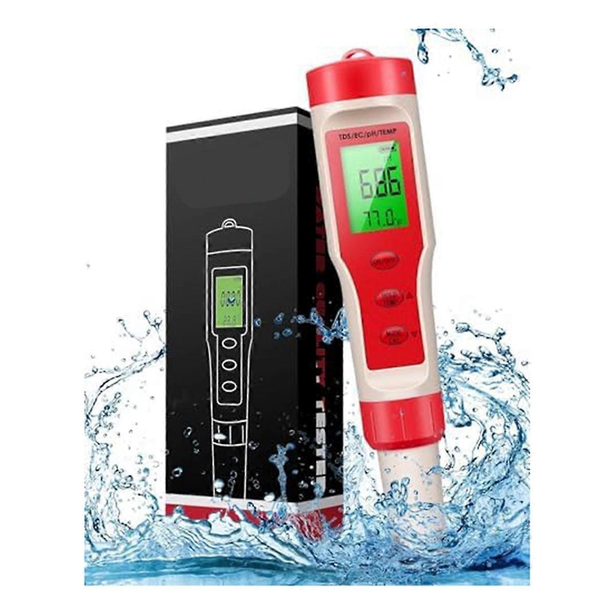 4-in-1 PH Meter, PH Meter, Digital PH Tester 0.01 High Accuracy