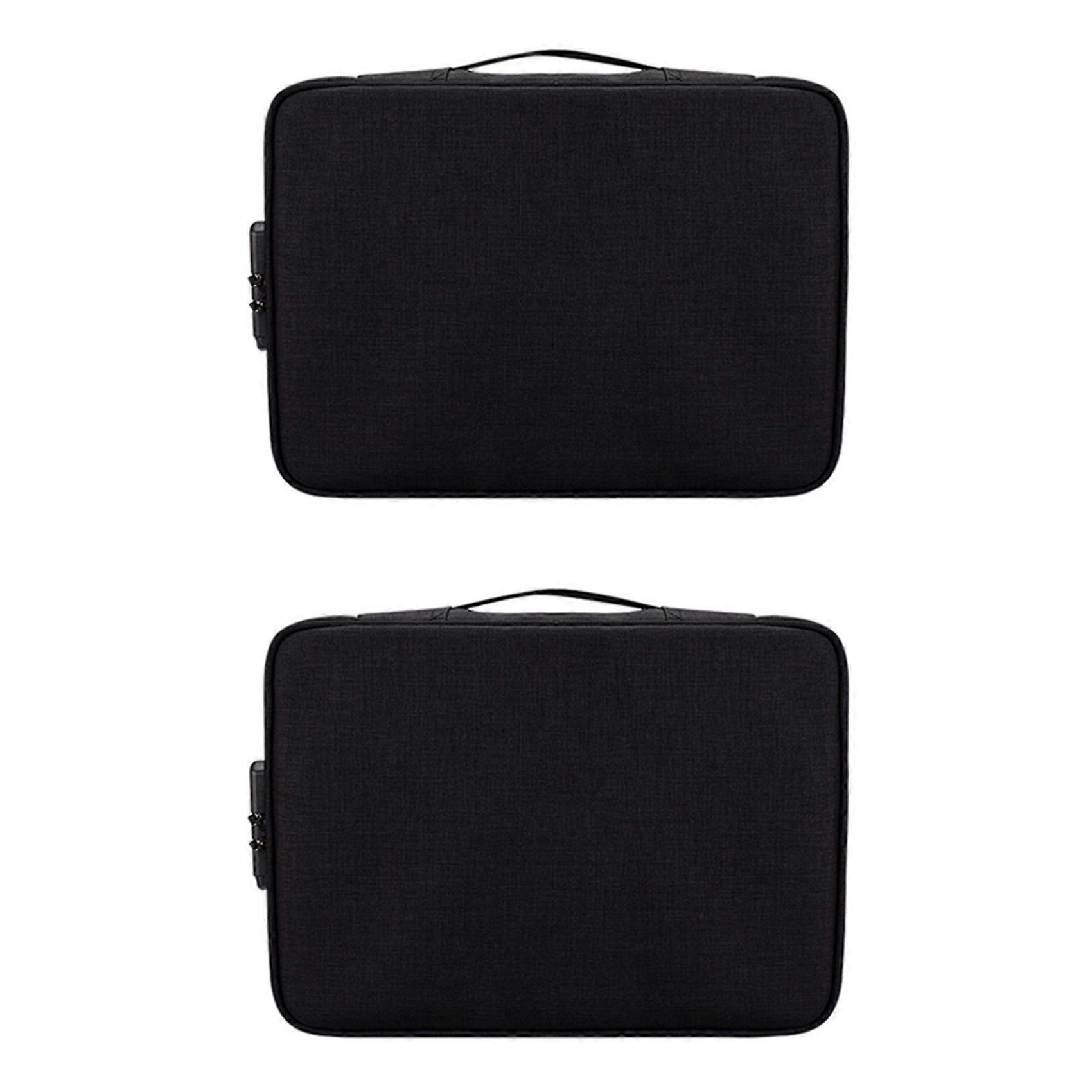 2X Document Ticket Bag Large Capacity Certificates Files Organizer for Home Travel Use to Store Impo