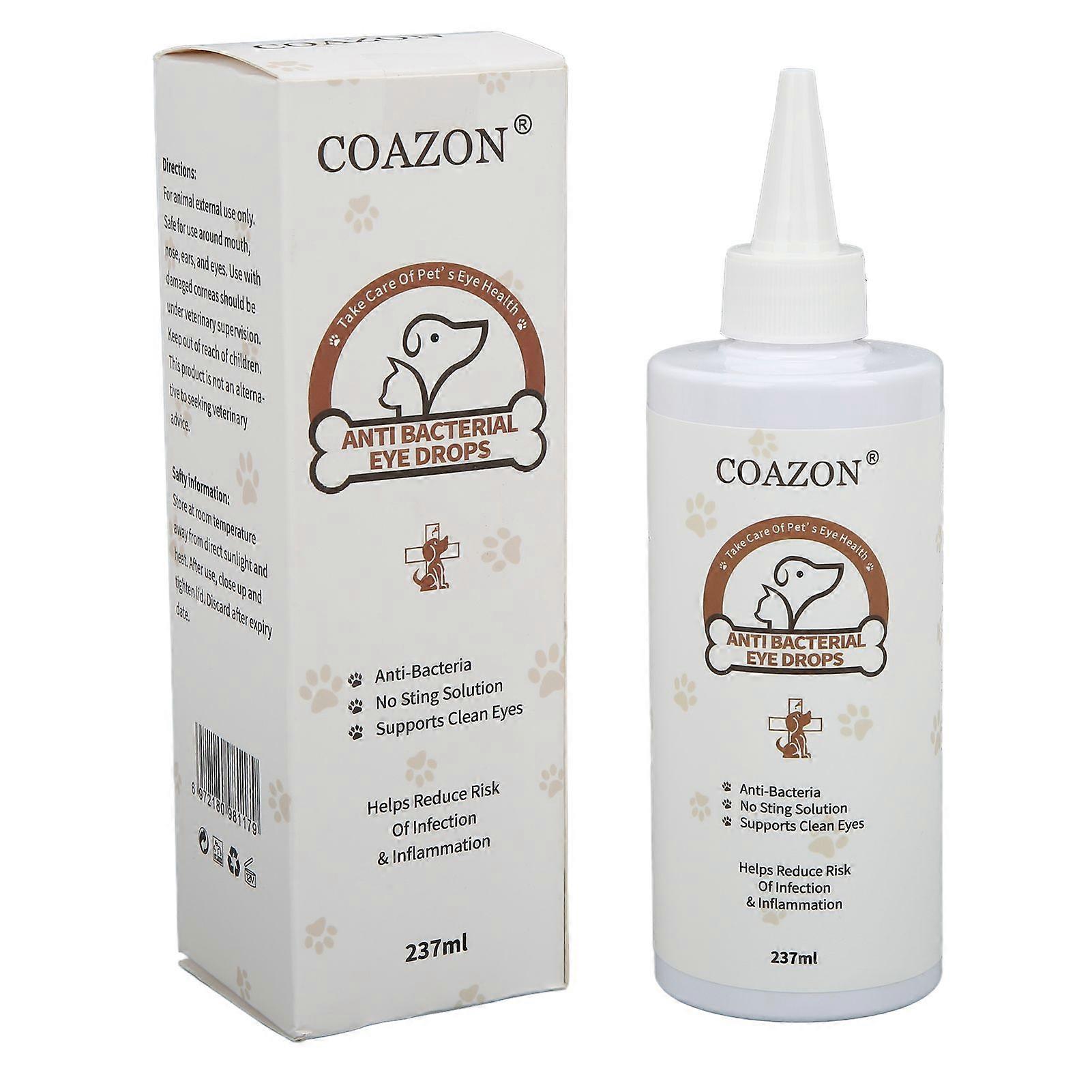 Pet Eye Wash Drops Natural Pet Eye Wash Cleaner for Relieving Eye Irritation E Eliminating Dirt 237ml / 8oz