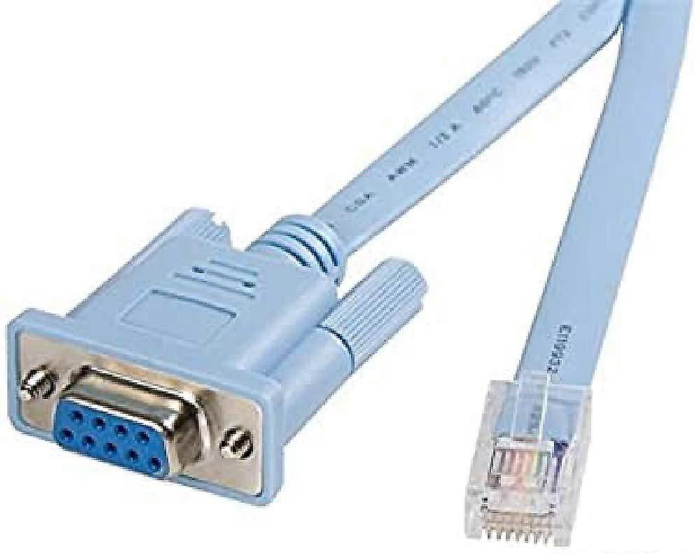 DB9CONCABL6 6 Ft RJ45 To DB9 Console Management Router Cable for Cisco