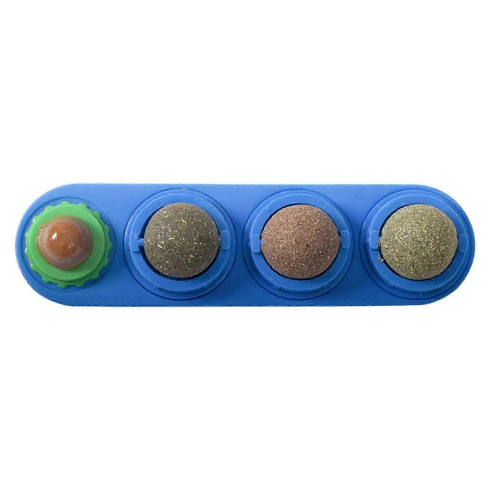 Jucărie 3 în 1 Catnip Spinning Ball - distracție comestibilă și lingibilă pentru pisicile de companie din Marea Britanie