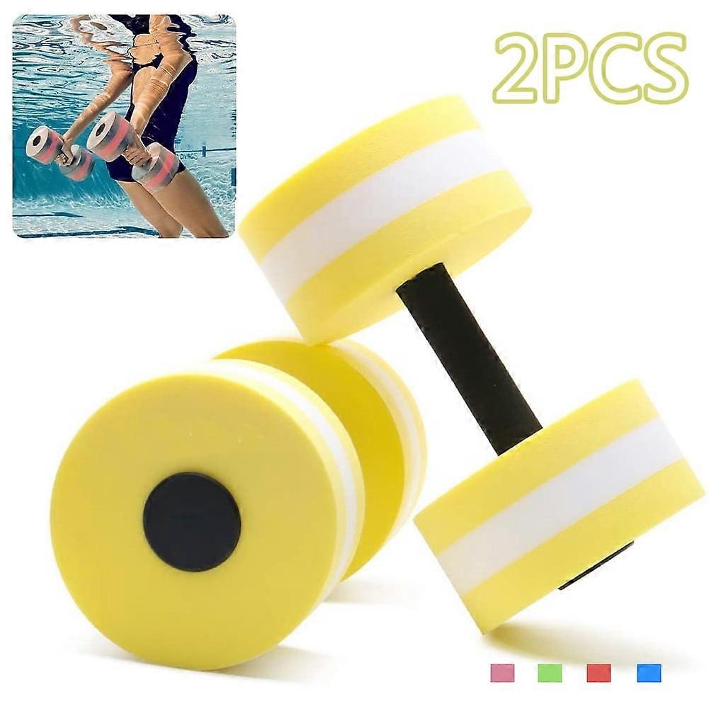 Yirtree Water Dumbbells Set of 2 - Aquatic Exercise Foam Dumbbells for Pool Resistance & Water Aerobic Fitness