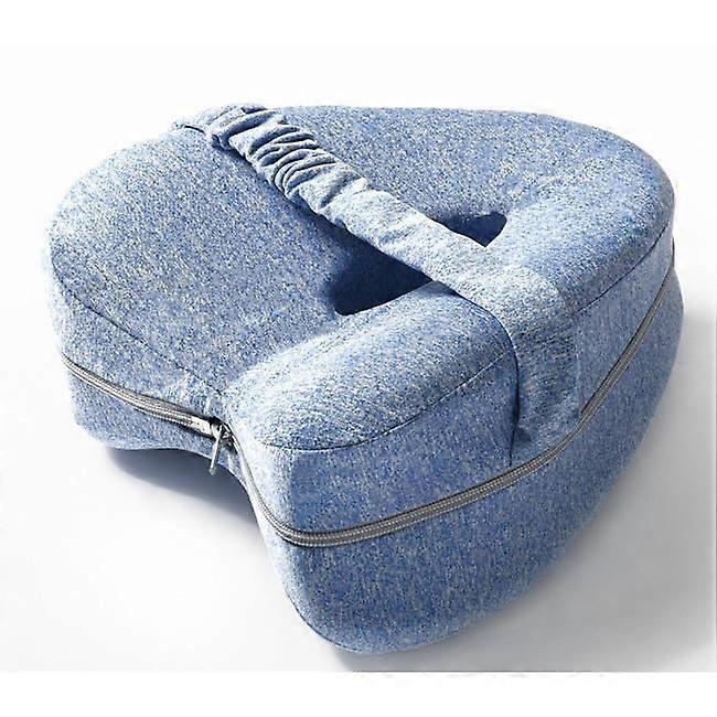 Crotch pillow, Between the legs pillow for sleeping, Knee pillow for night, Memory foam pillow, Knee pillow for sleeping (Blue)