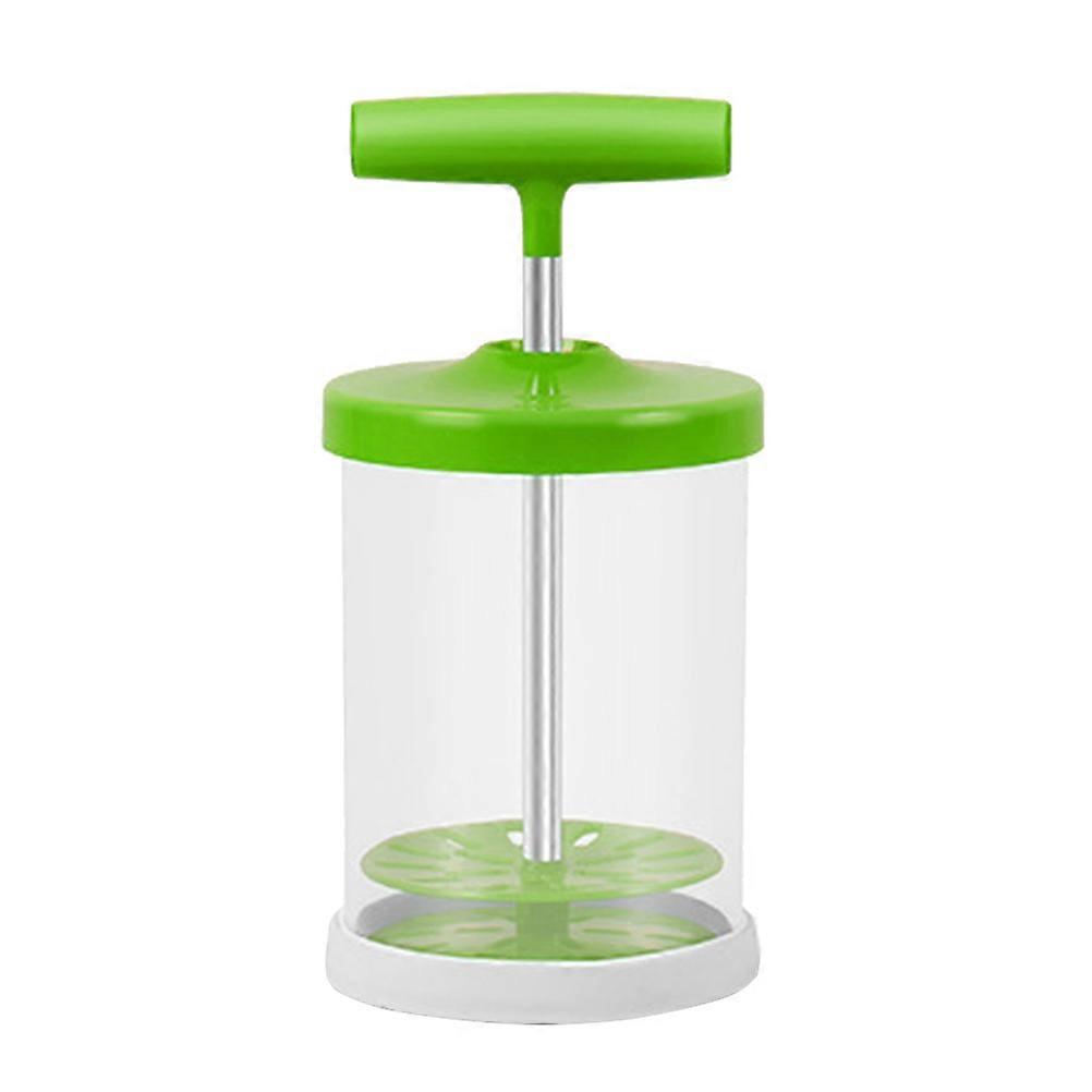 Hand Held Milk Frother Manual Operation Milk Foamer For Home Use And Coffee Shops Green 1Pcs