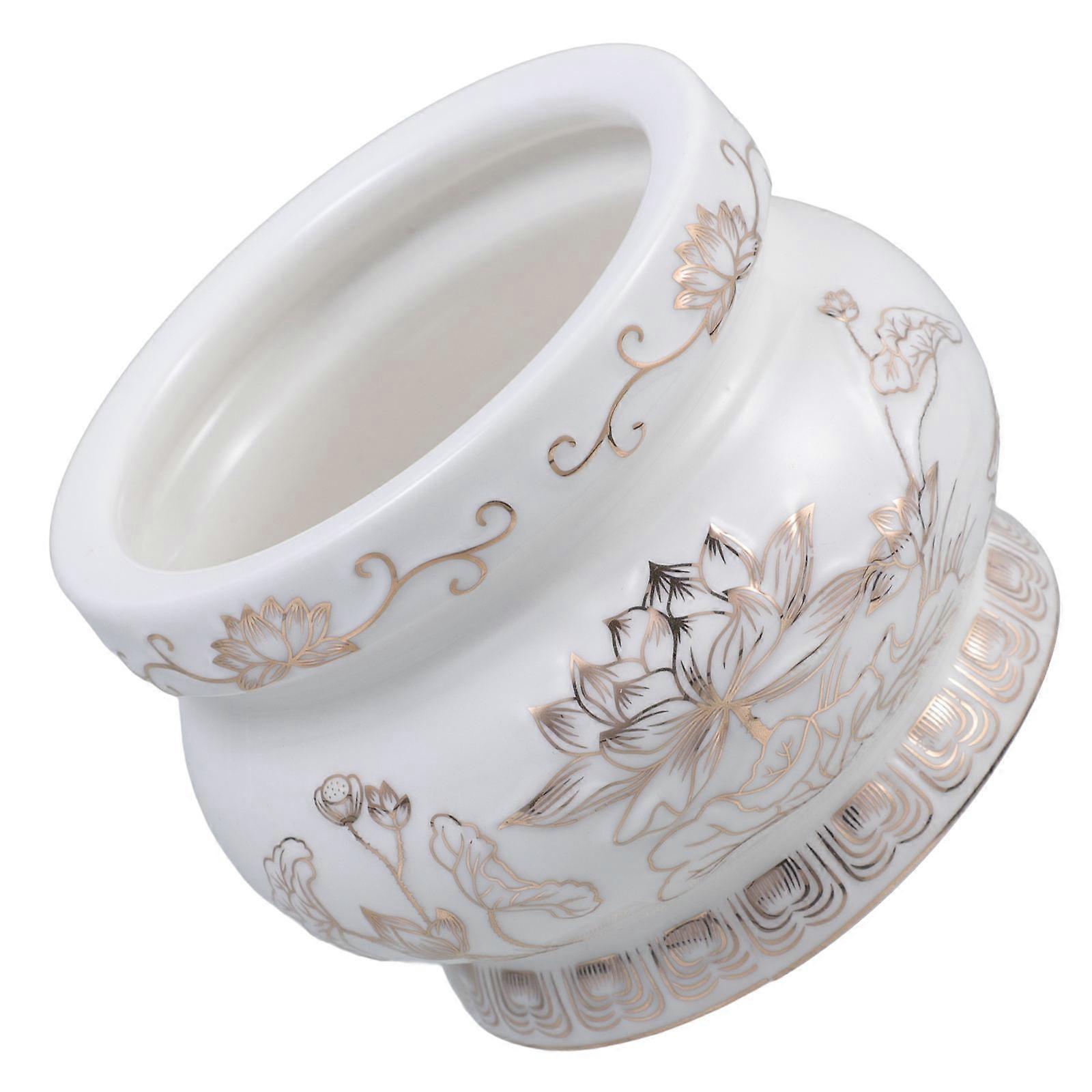 Home Use Ceramic Incense Burner 2Pcs Decorative Incense Bowl Set