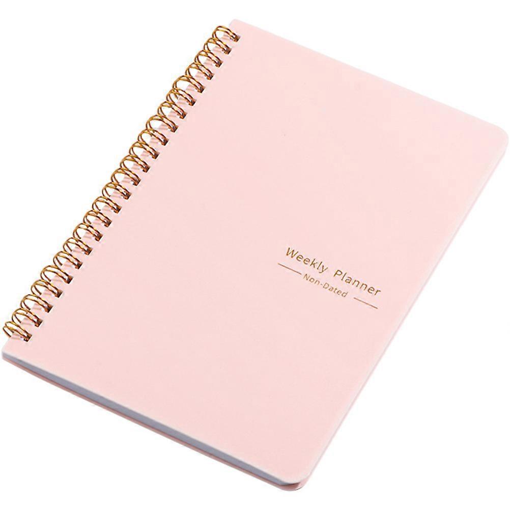 Notebooks Office Planner Book for Daily Use 2Pcs Pink Multi-Function Note Book