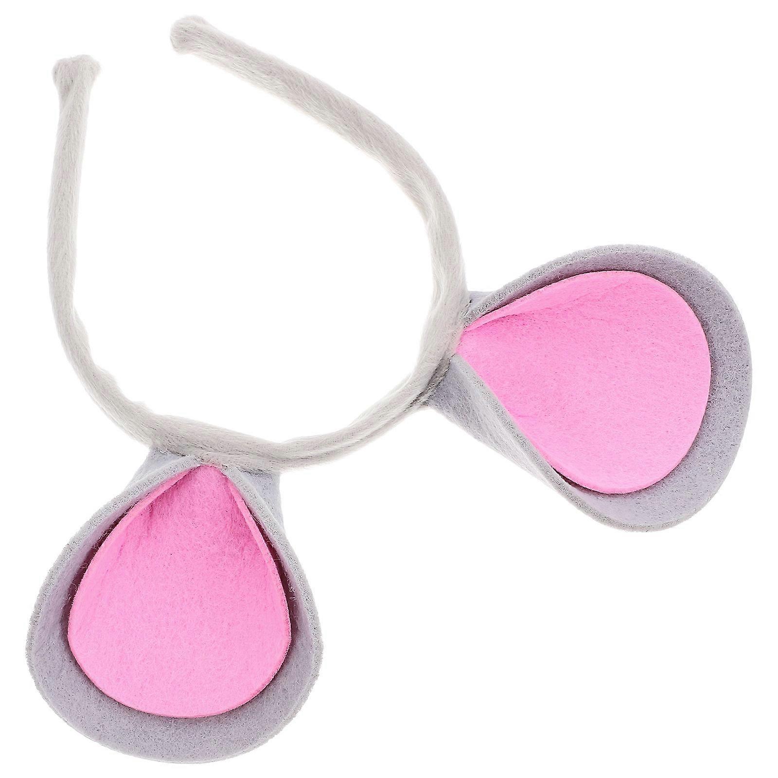 Mouse Ears Headband for Party Use with Comfortable Felt Design 5Pcs Animal Hairband