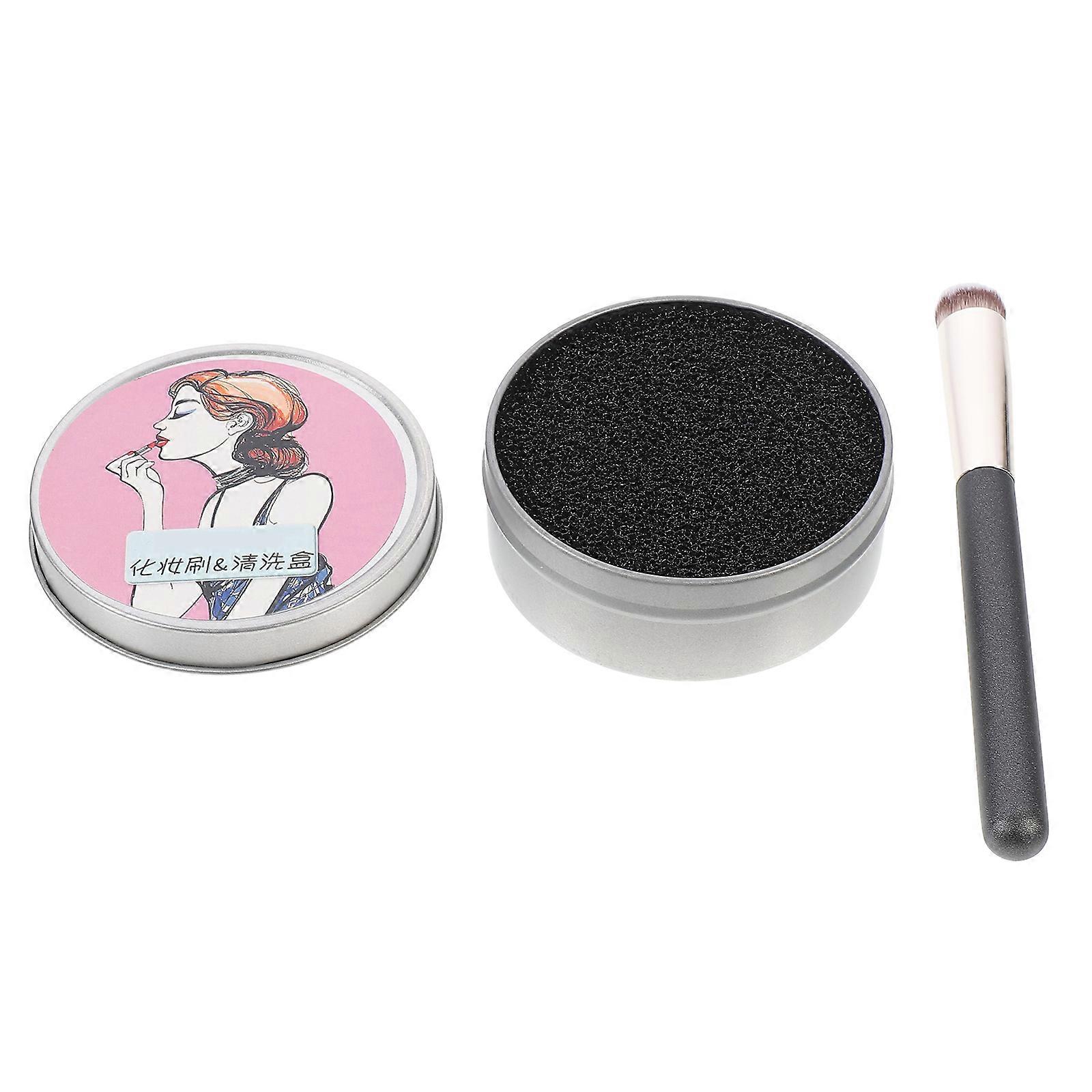 Concealer Brush and Cleaning Set for Makeup Use with 6Pcs Professional Tools