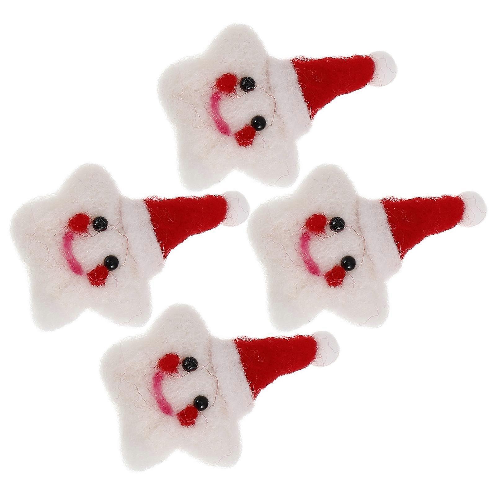 Tree Ornaments Wool Felt Stars for DIY 16Pcs
