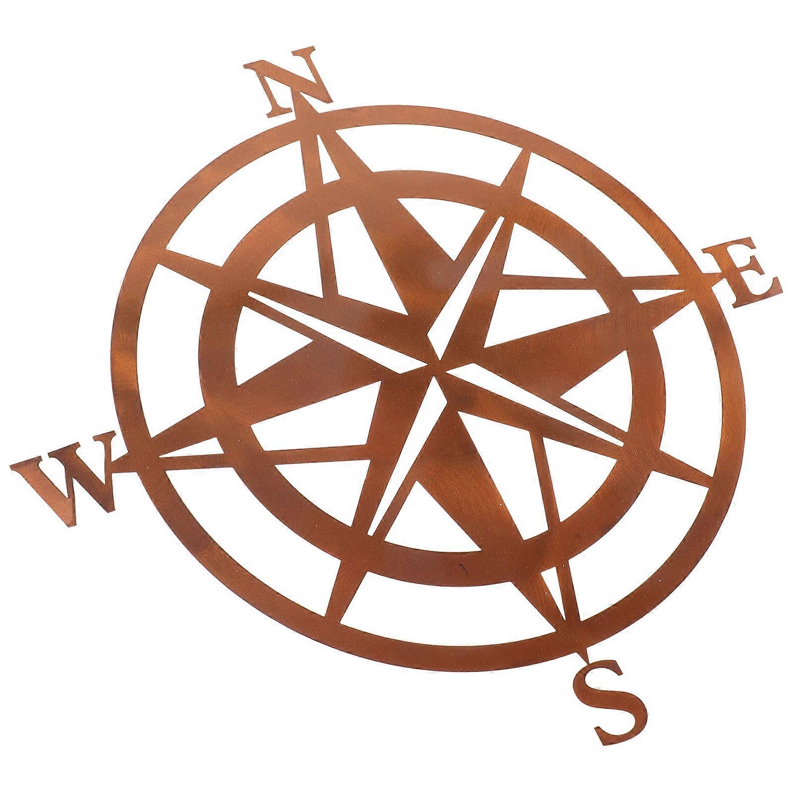 Metal Wall Decor Metal Compass Ornament for Decorative Use