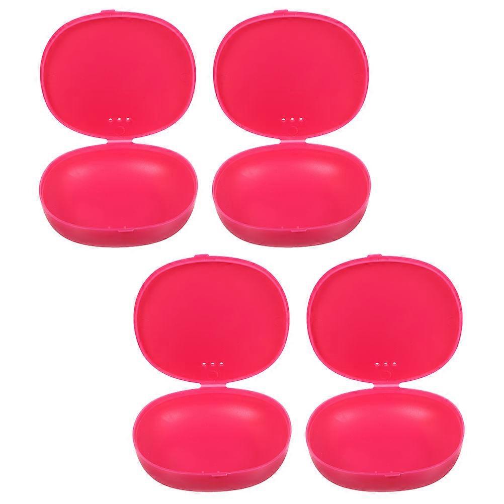 Menstrual Cups Storage Case for 4Pcs Compact Plastic Pink Carrier