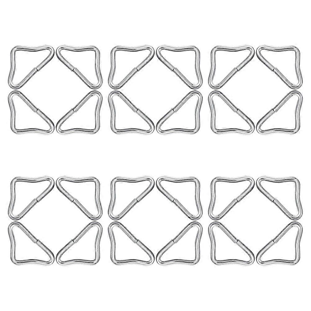 Trampoline Replacement Parts Galvanized Steel Triangle Rings for Stability 72Pcs