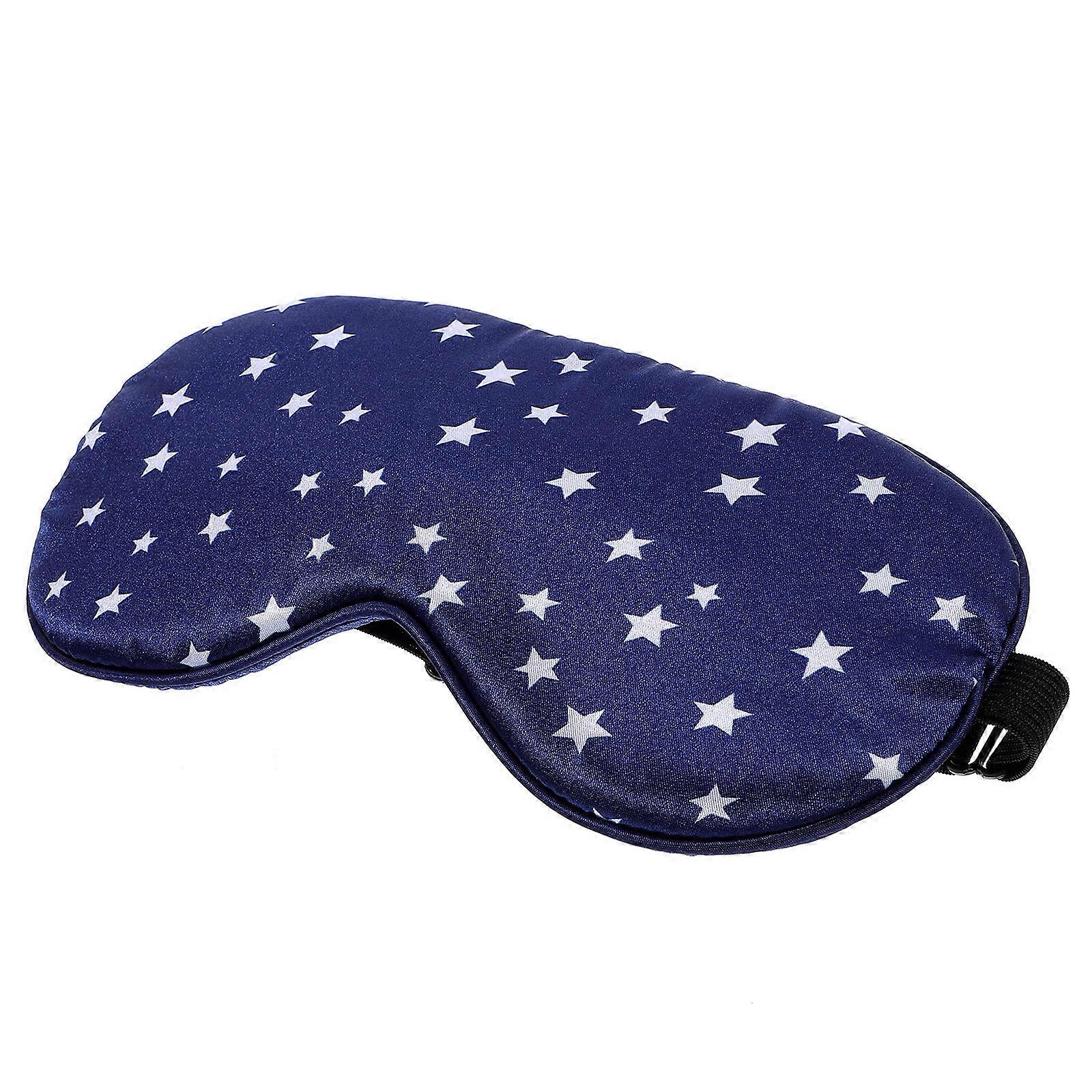 Sleep Eye Mask 3Pcs Light Blocking Travel Essential for Home Use Comfortable Blue Fabric Eye Mask