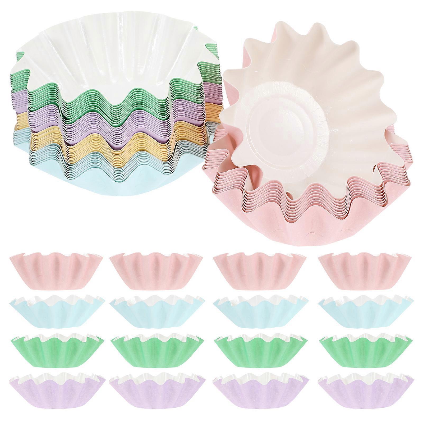 Reusable Wax Melt Liners 450 Pcs Round Decorative Trays for Candlelight Dinners and Holidays Assorted Color