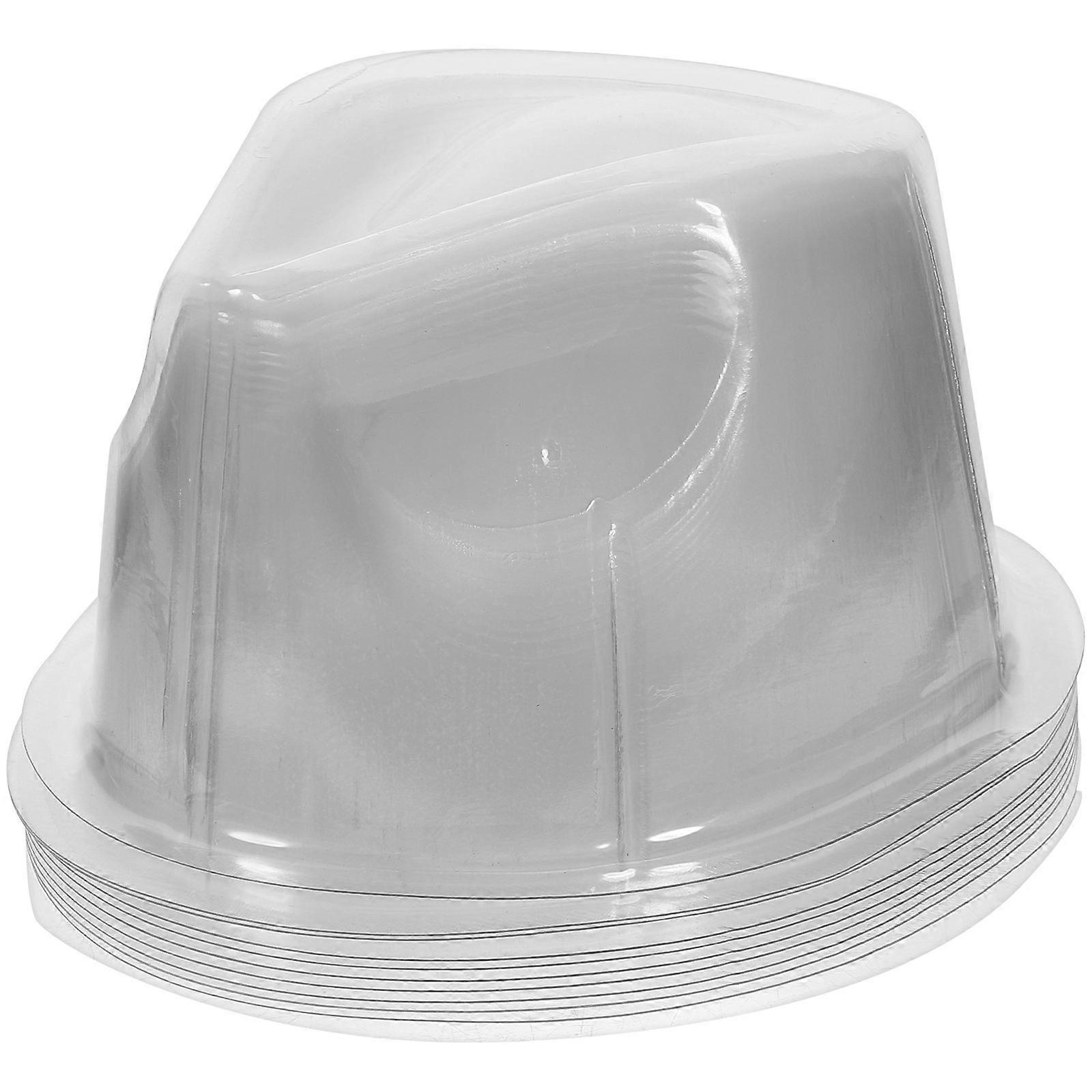 Transparent PVC Hat Rack for Hat Display Use 10Pcs Stand Holders
