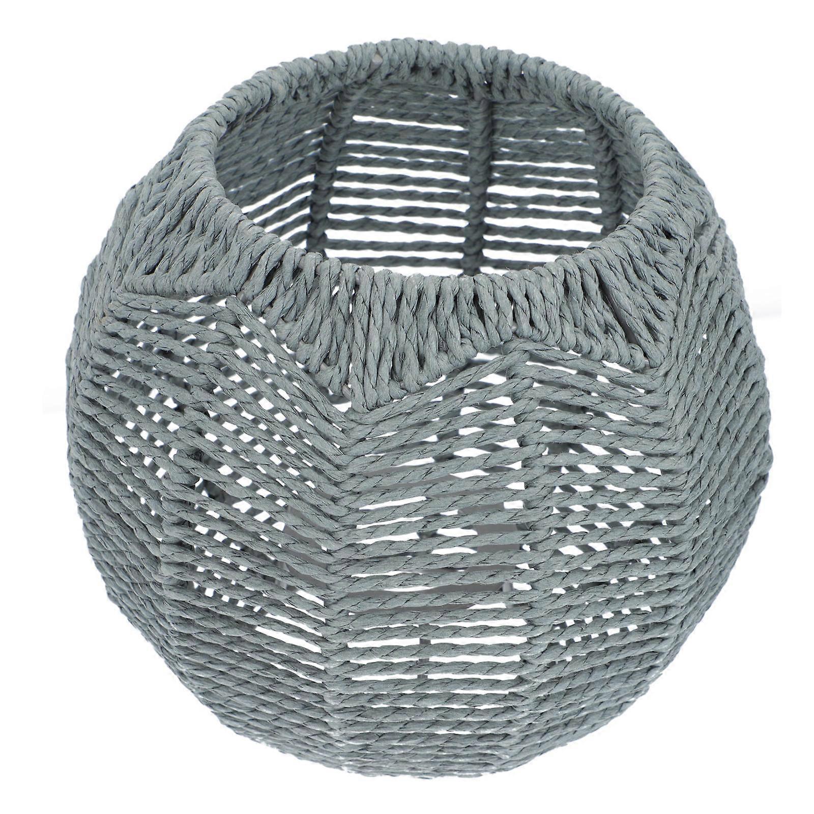 Home Lighting Grey Lamp Shade for Chandeliers 2Pcs Handmade Woven Style