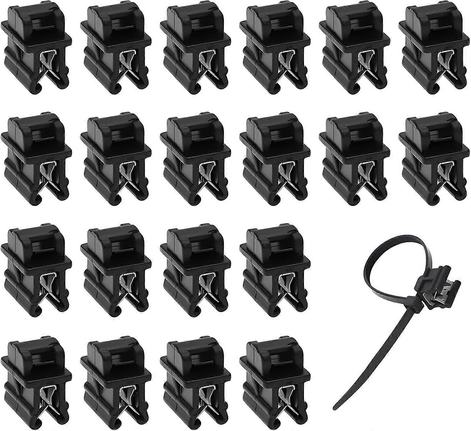 20 Pack Cable Tie Holders, Cable Clips and Fixing Clips