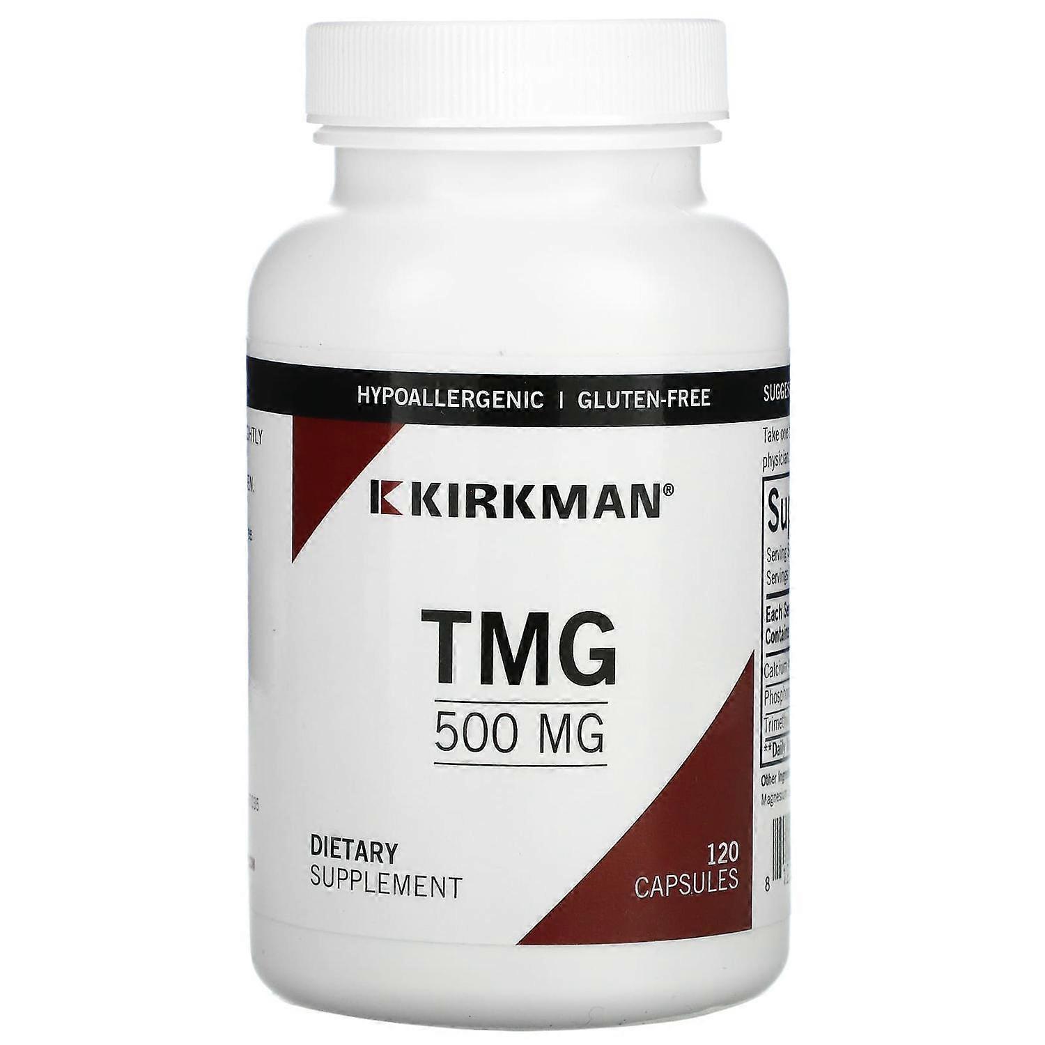 Kirkman Labs, TMG , 500 mg, 120 Capsules