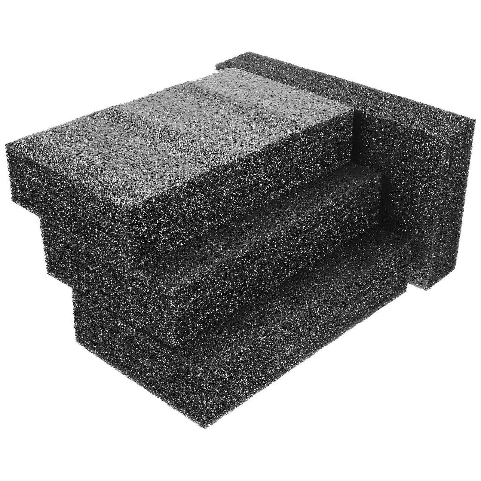 Accessoire d'emballage en mousse multi-usage pour bricolage, 8 inserts en mousse noire