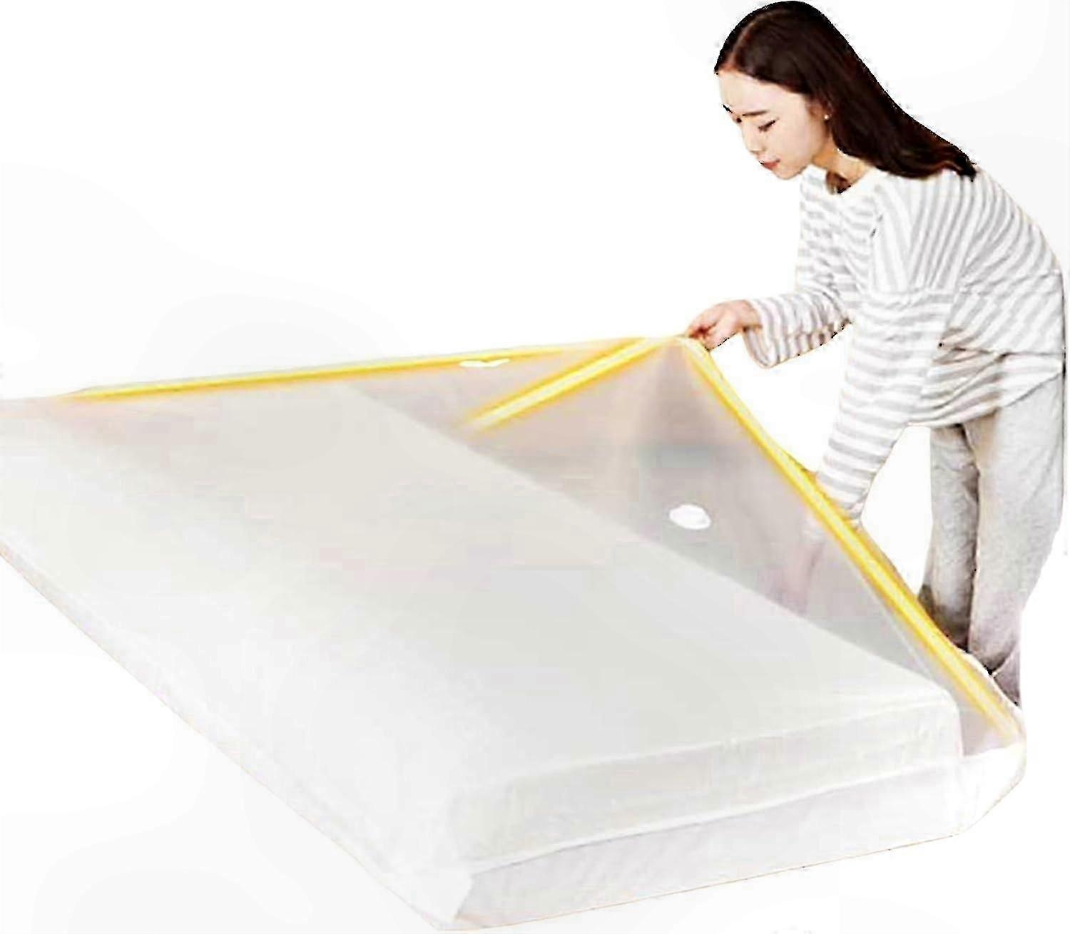 Jumbo Vacuum Sealed Bags for Mattresses and Clothing, 220x100 cm Space Efficient Storage Solution for Moving and Storing Foam Beds