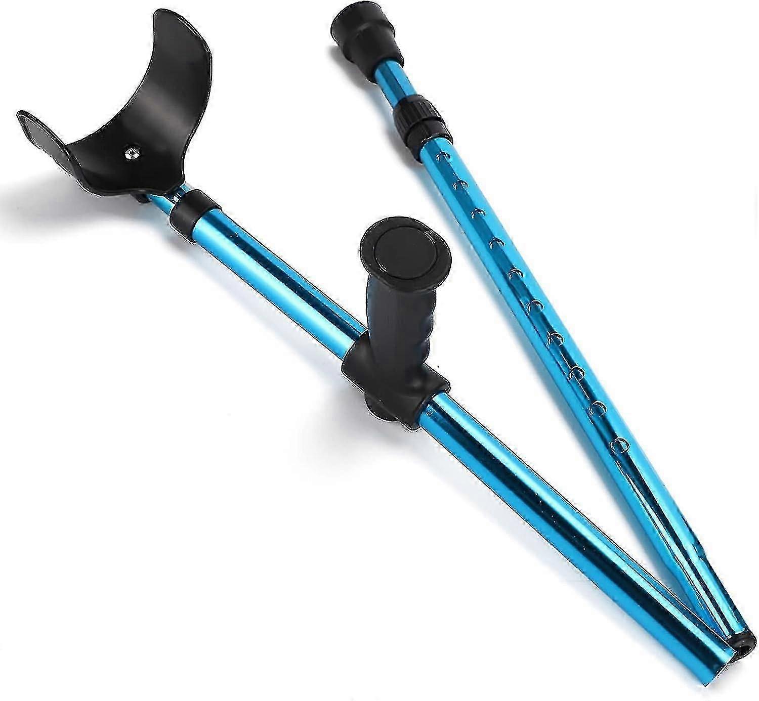 Crutch For Adults, Folding Crutch, Elbow Crutch For Women Men, Foldable Crutch With Comfy Handle, Portable Telescopic Walking Stick Crutch For Disable