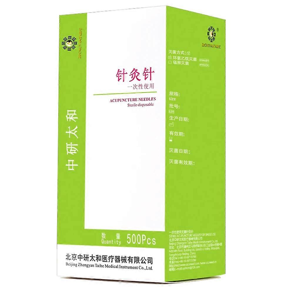 500 Disposable Acupuncture And Moxibustion Needles With Cannula Sterile Clean Sanitary Sharp Beauty Massage Various Sizes