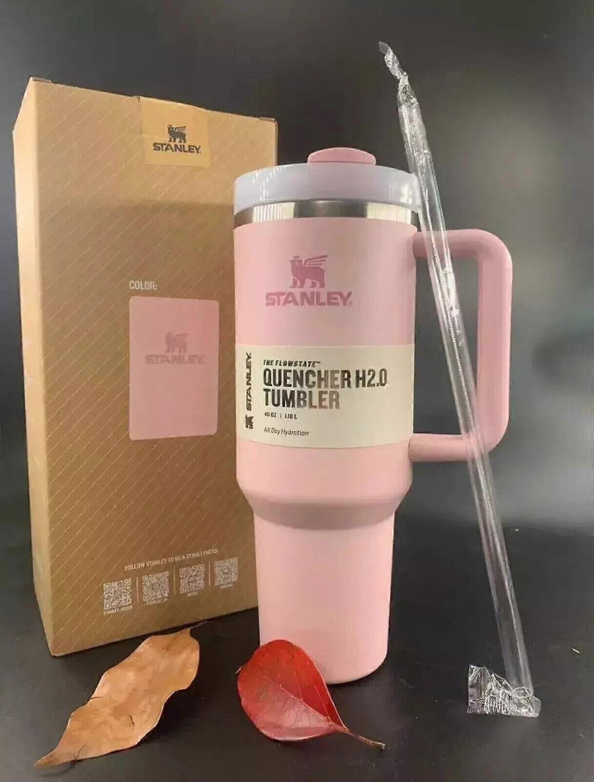 2024 Stan-ley Cup 40oz Roze Cadeau Quencher H2.0 Tumbler Dubbel