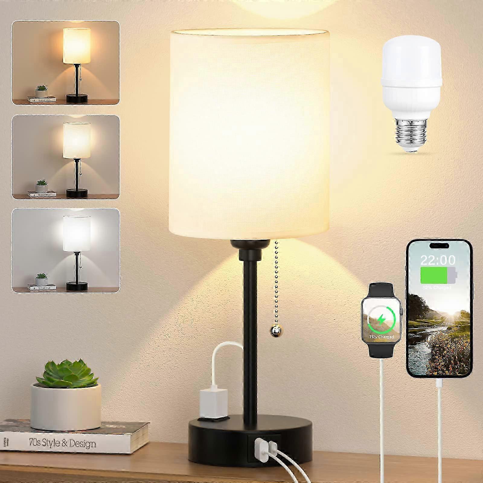 25-26 Small Bedside Table Lamp for Bedroom Reading