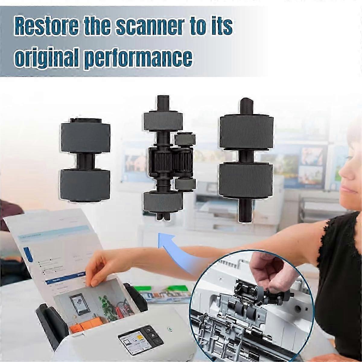 Scanner Roller Replacement Kit for ADS-2200 ADS-3100 ADS-3300W ADS-4100 ADS-4300 ADS-4500W ADS-4700