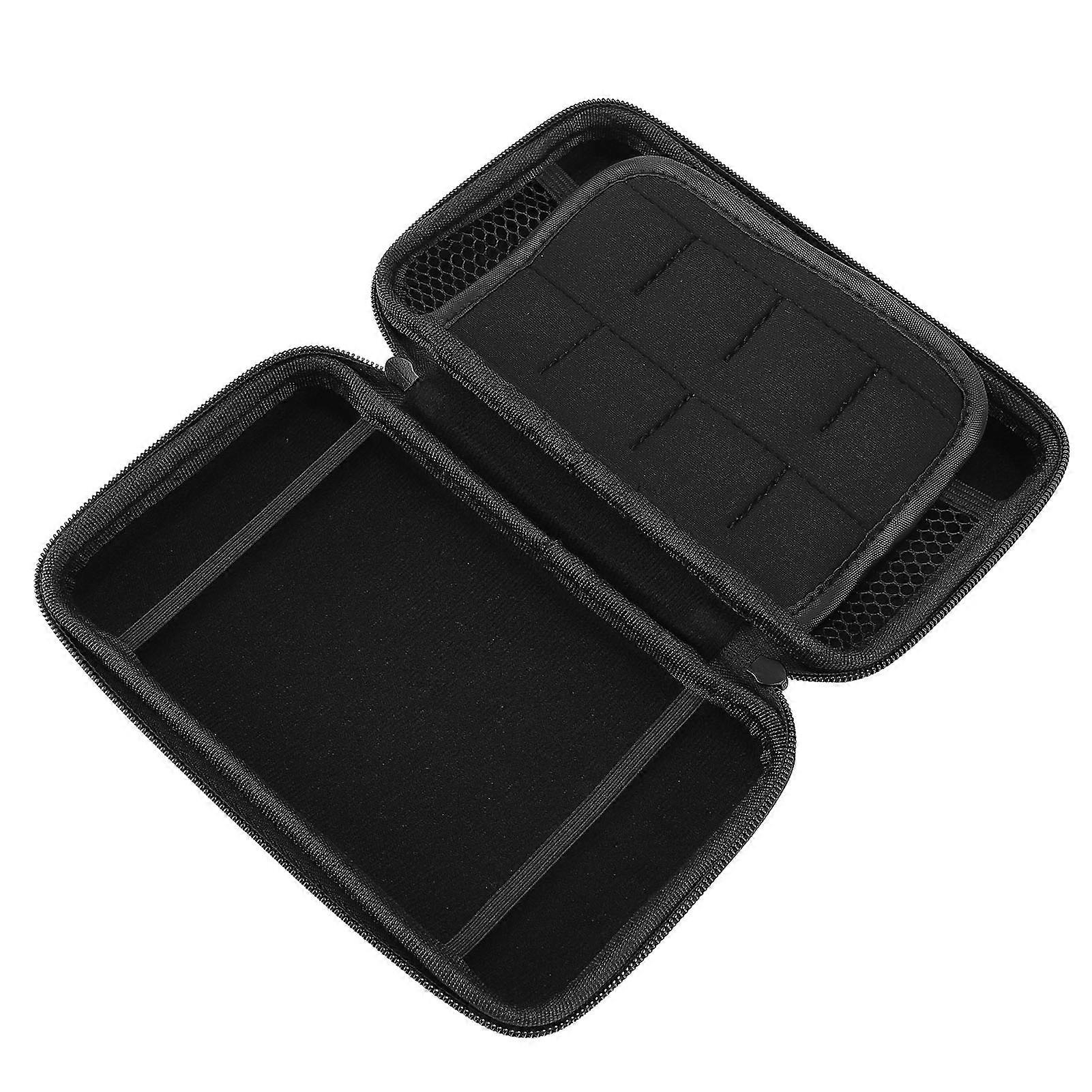 Game Console Carrying Case Portable with 8 Game Slot Inner Pocket Hard Shell Travel Protective Case for New 3DS XL Silver 