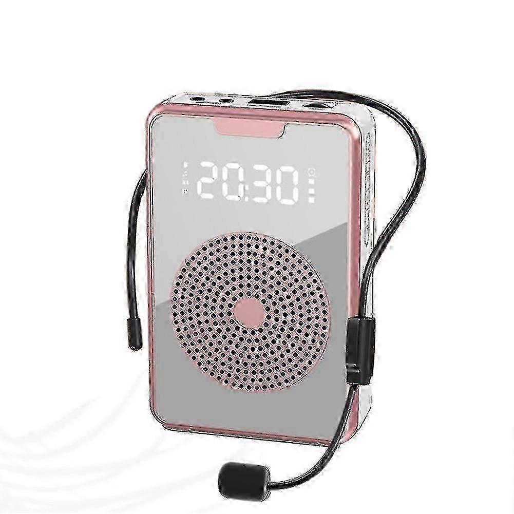 25-26 Portable Voice Amplifier For Teachers With Microphone Headset Rechargeable Speaker