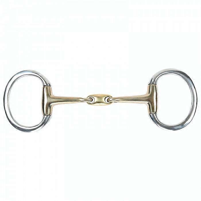 Shires Brass Lozenge Horse Eggbutt Snaffle Bit