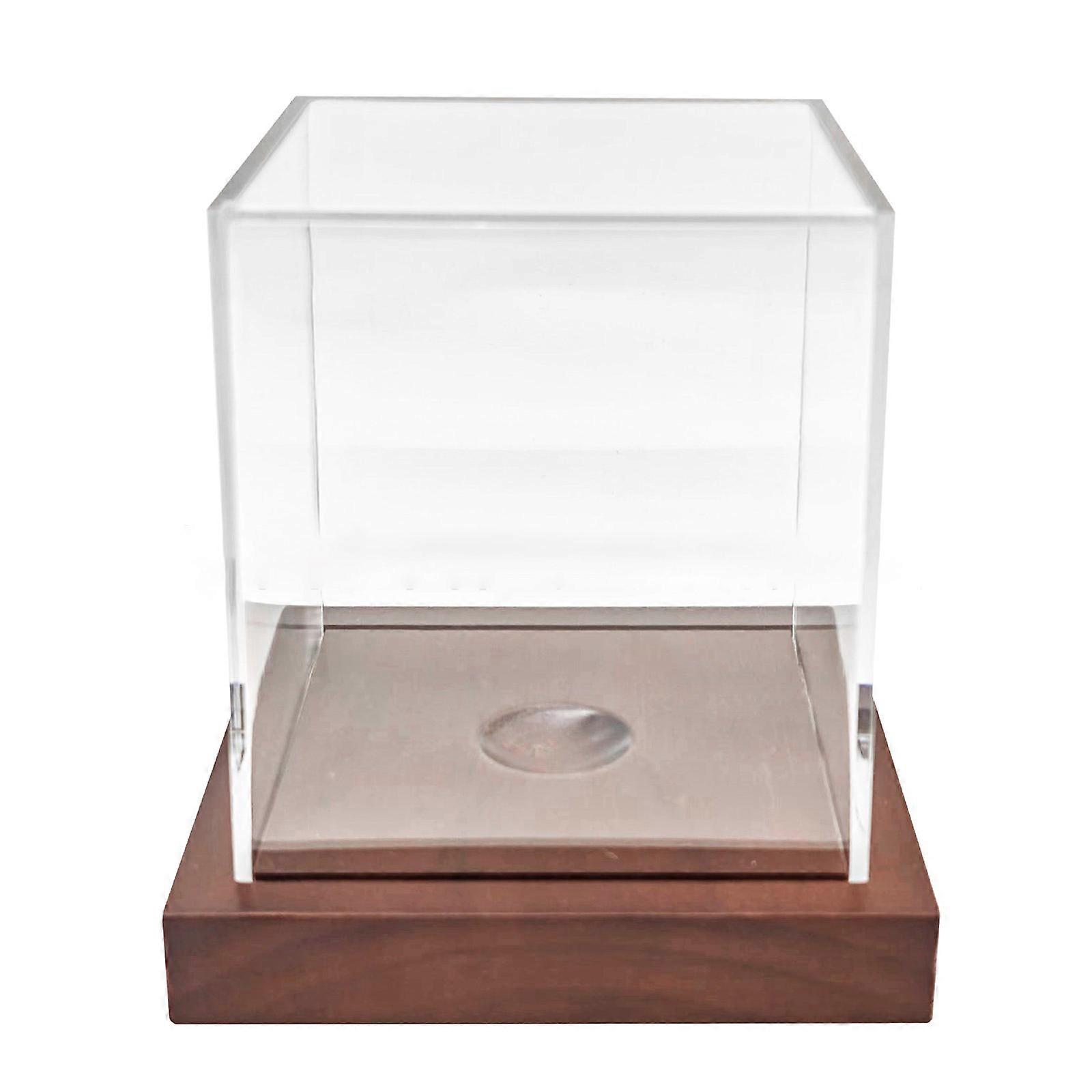 Softball Baseball Holder Box for Organization & Showcases, Football Display Case, Acrylic Clear Display Box with Stand Multicolor