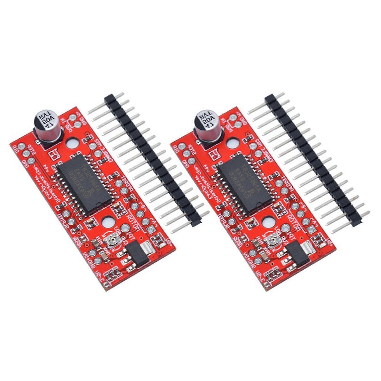 2Pcs A3967 EasyDriver Stepper Motor Driver 3D Printer A3967 Module Stepper Motor Controller Board for Development Board Multicolor