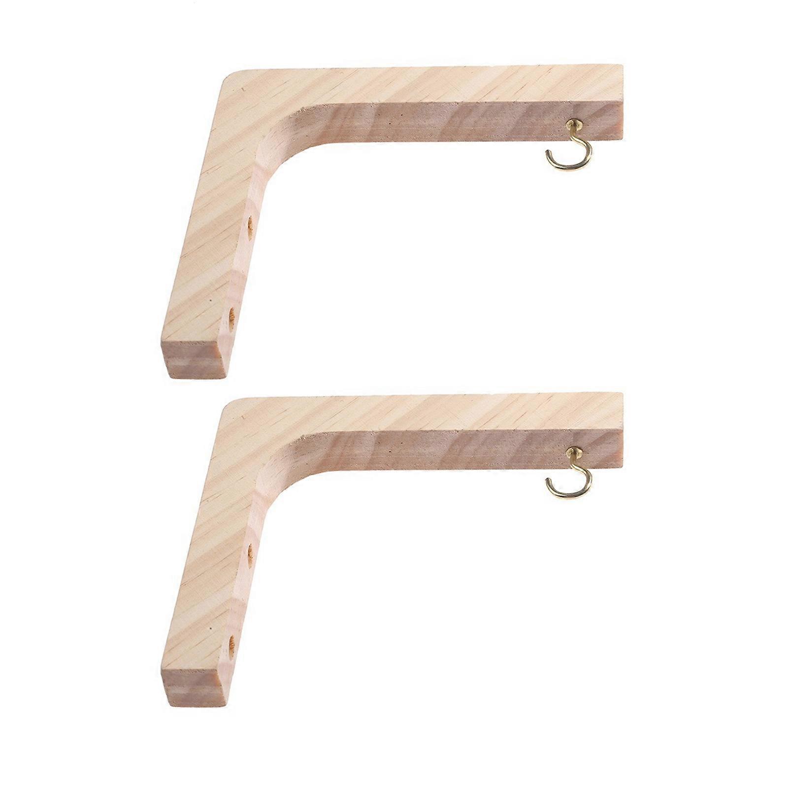 Space Efficient Wood Plant Hook Multipurpose Wood Plant Hanging Bracket for Gardeners and Small Spaces Multicolor