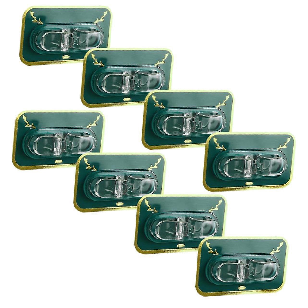 SelfAdhesive Wire Clamp Clips 8Pack, Plastic Cable Organizer For Wall And Desktop, Easy Install Cable Holders