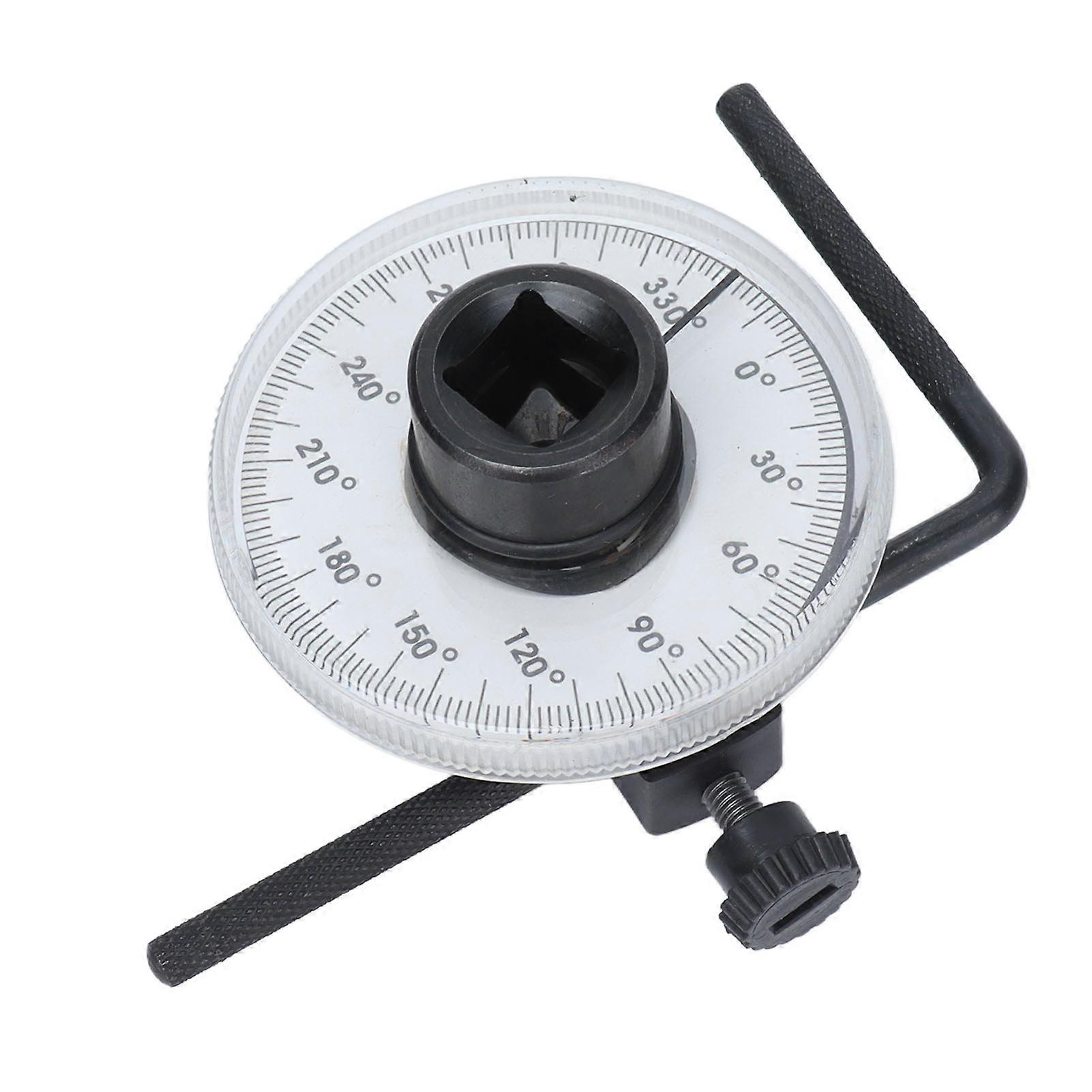 Drive Angle Gauge Torsion 360 Degree 1/2in Adjustable Meter Measuring Tool Set Kit