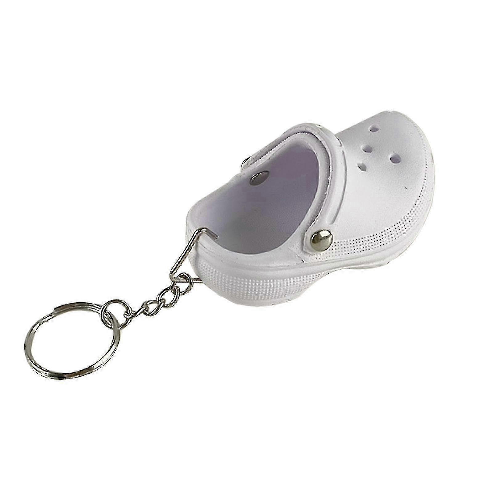 Mini Crocs Sandal Keychain Charm - Cute Novelty Keyring Gift for Keys