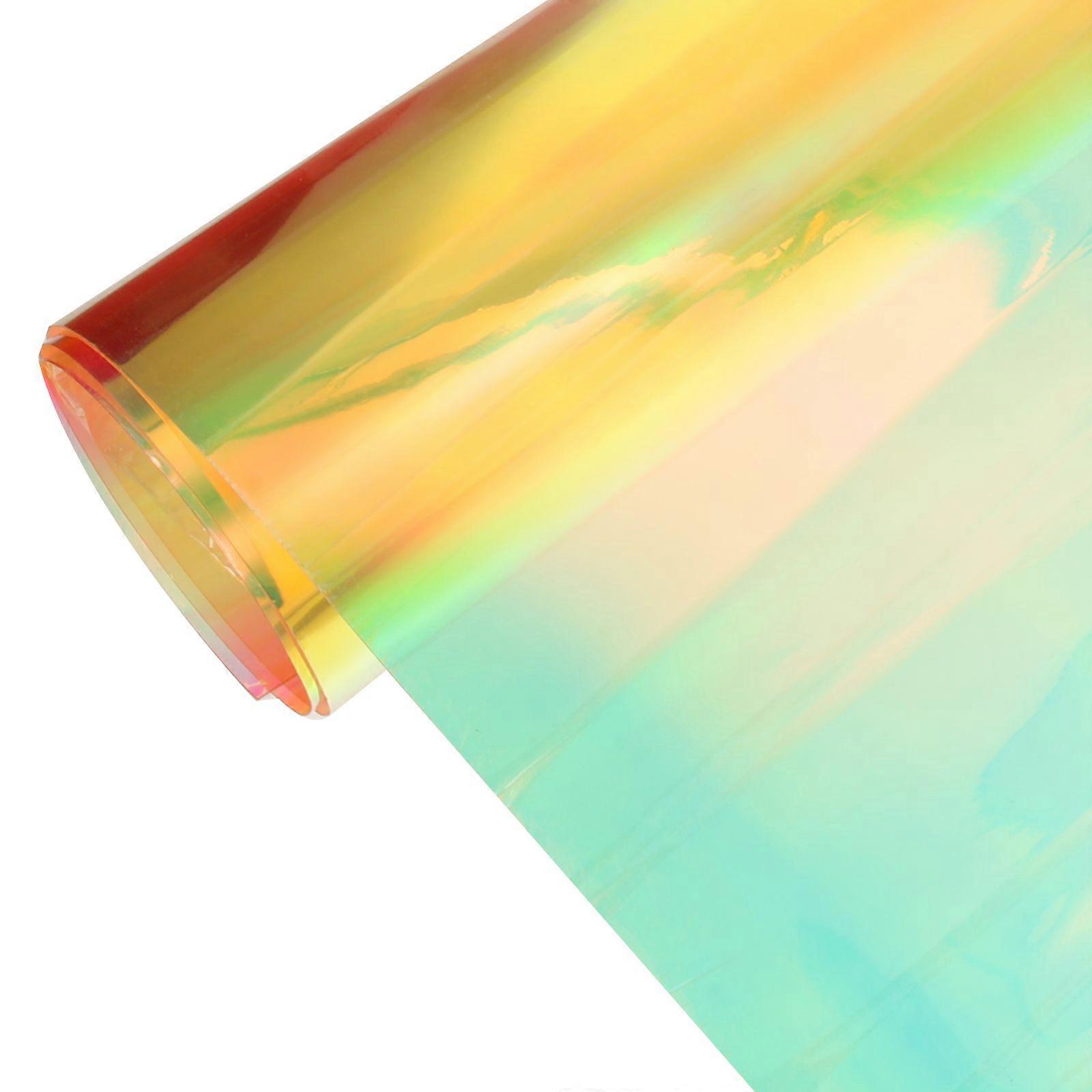 1 Sheet of Iridescence Film Fabric Iridescent Sheet DIY Fabric Material Colored PVC Fabric