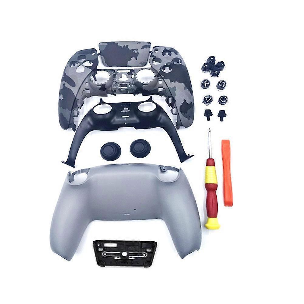 For PS5 Controller Camouflage Skin Protective TPU Cover Easy Install Grip Enhancement