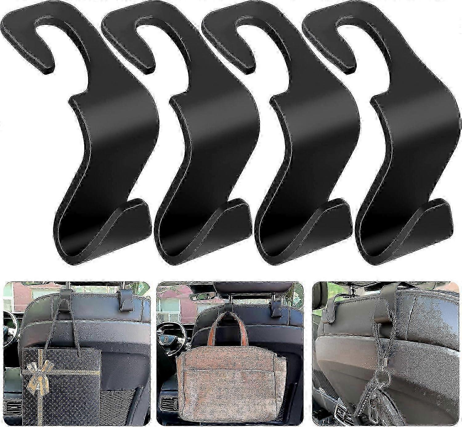 4 pieces car storage hooks, car plastic hooks, back seat headrest hooks, storage hooks for car seat, car seat, back seat hooks, headre