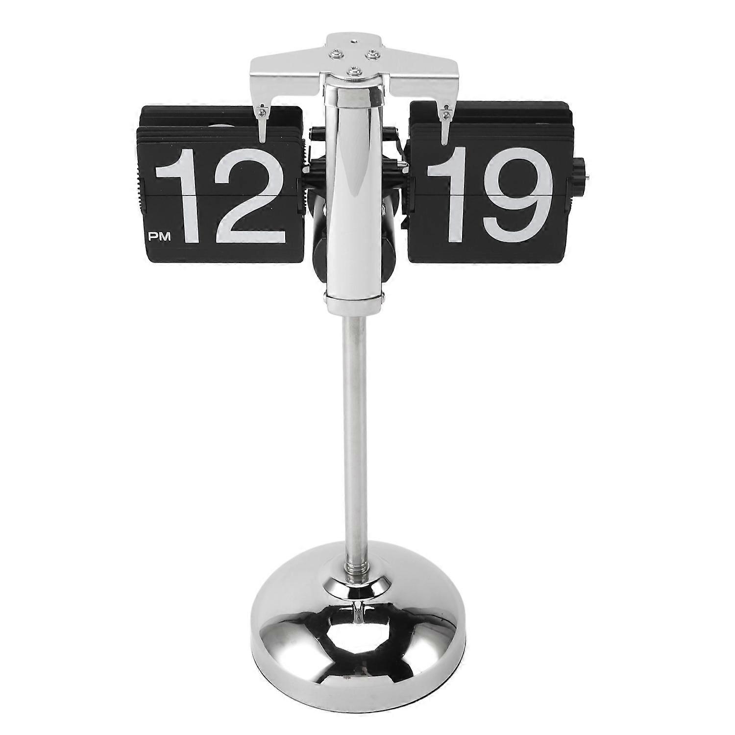 Automatic Page Flip Clock Expandable Pulling Rod Portable Antique Design Mechanical Flip Clock for H