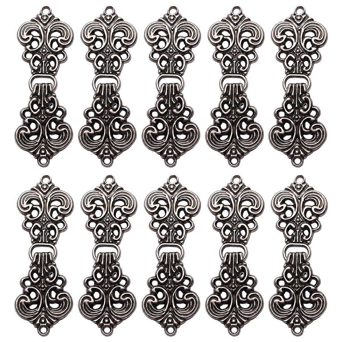 Eease 10 Pairs Cloak Clasp Fasteners for Ladies
