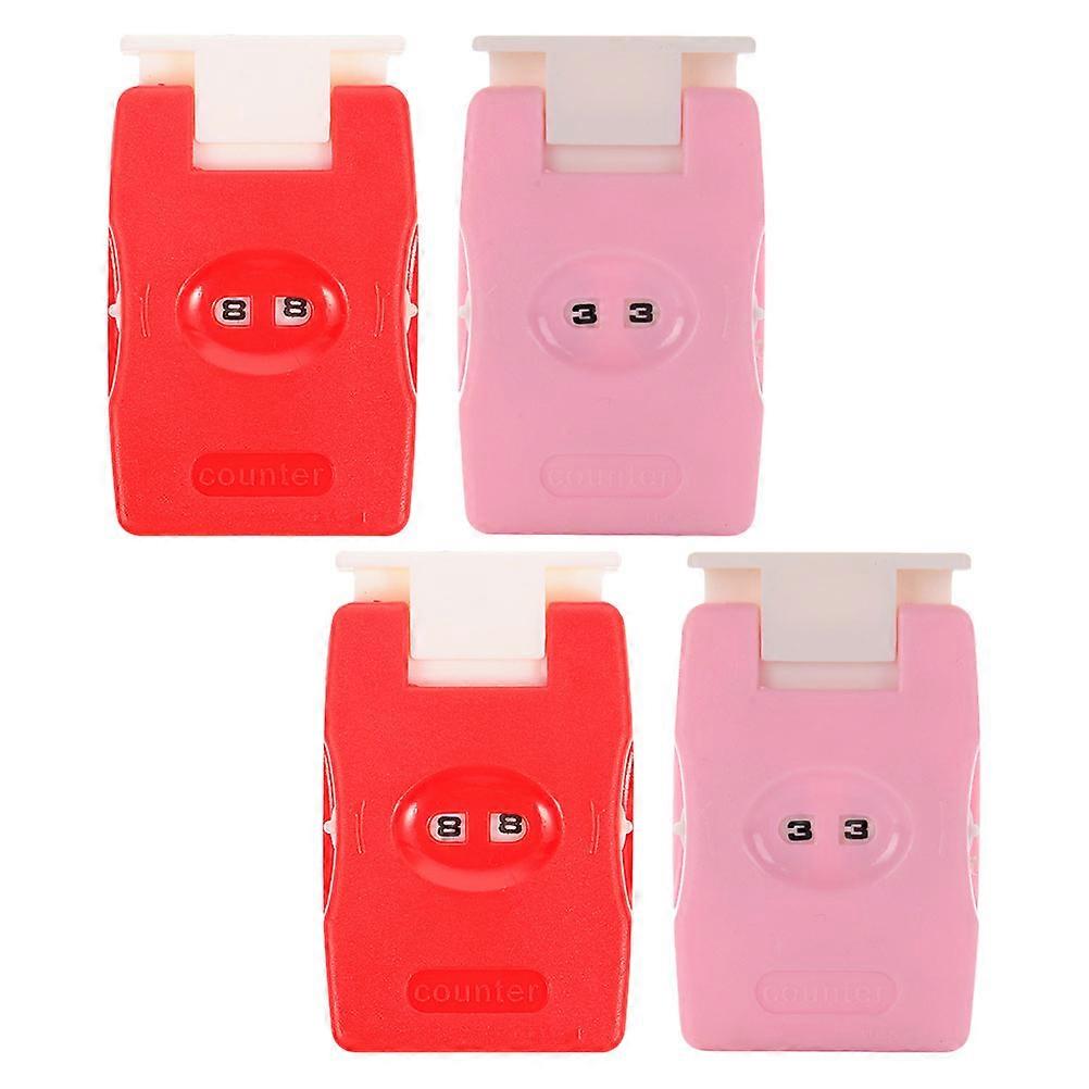 Knitting Stitch Counter Manual Row Counter for Craft 4Pcs Portable Tool